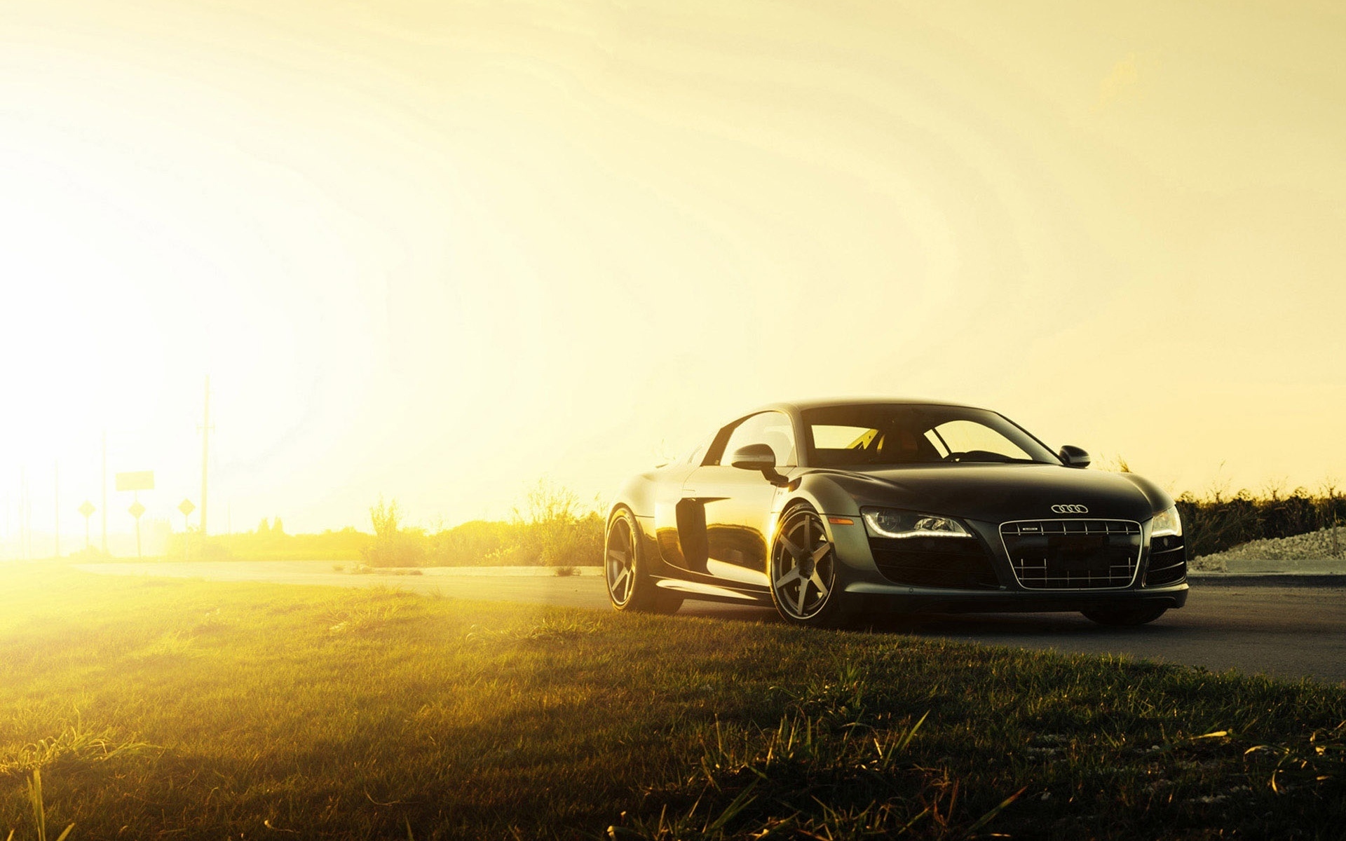 Картинки Audi, r8, v10, вид сбоку, черный фото и обои на рабочий стол