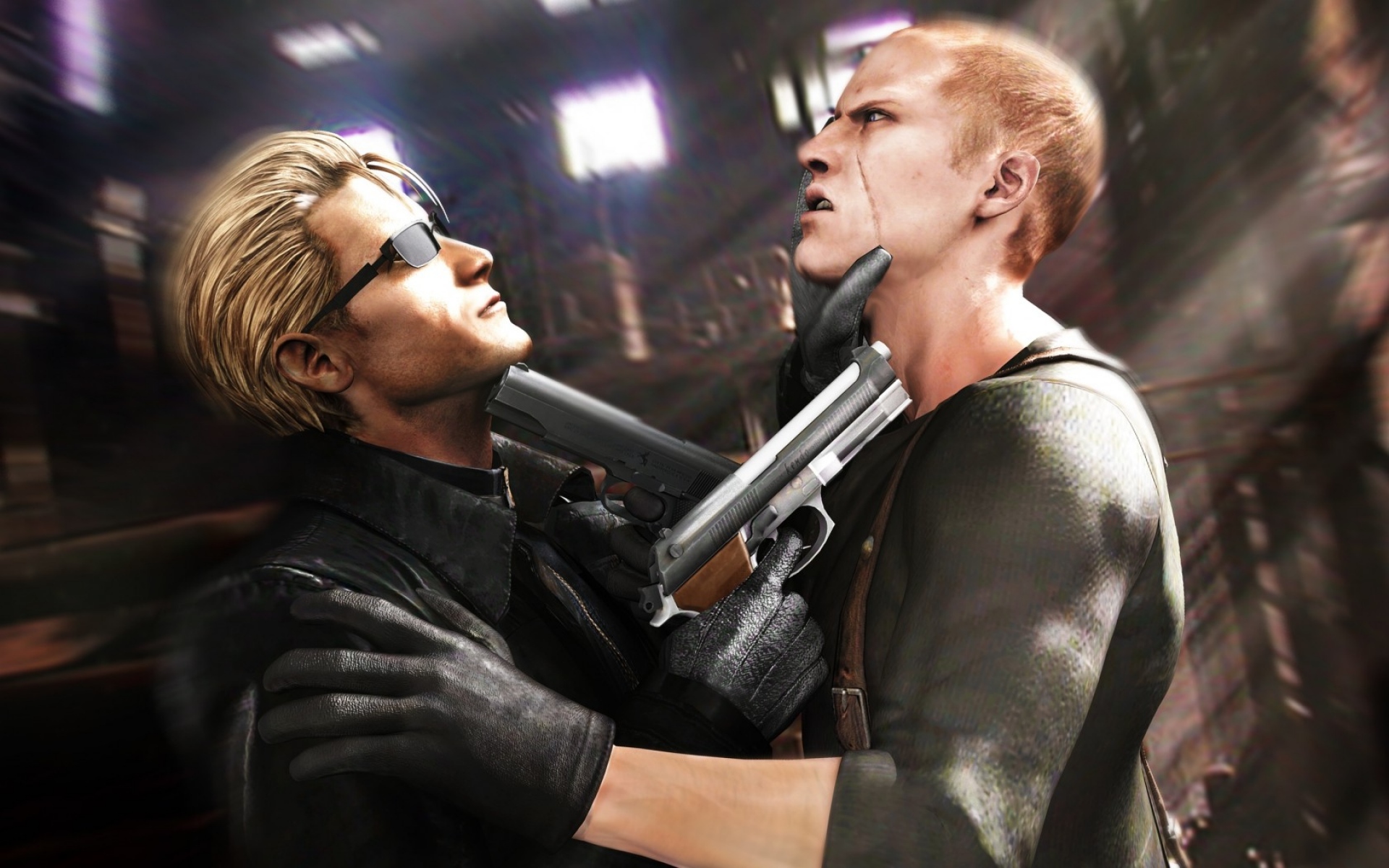 Картинки Albert wesker, живое зло, оружие, персонажи, искусство фото и обои на рабочий стол