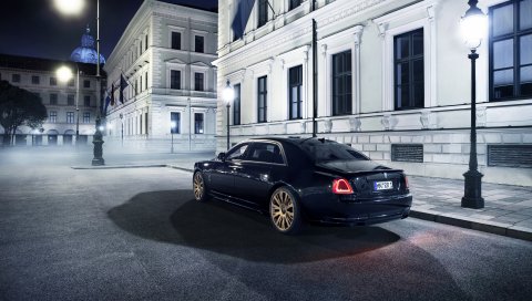 Rolls-royce, призрак, 2015, вид сзади