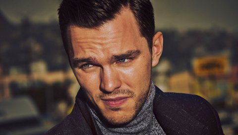 Nicholas hoult, актер, борода, лицо
