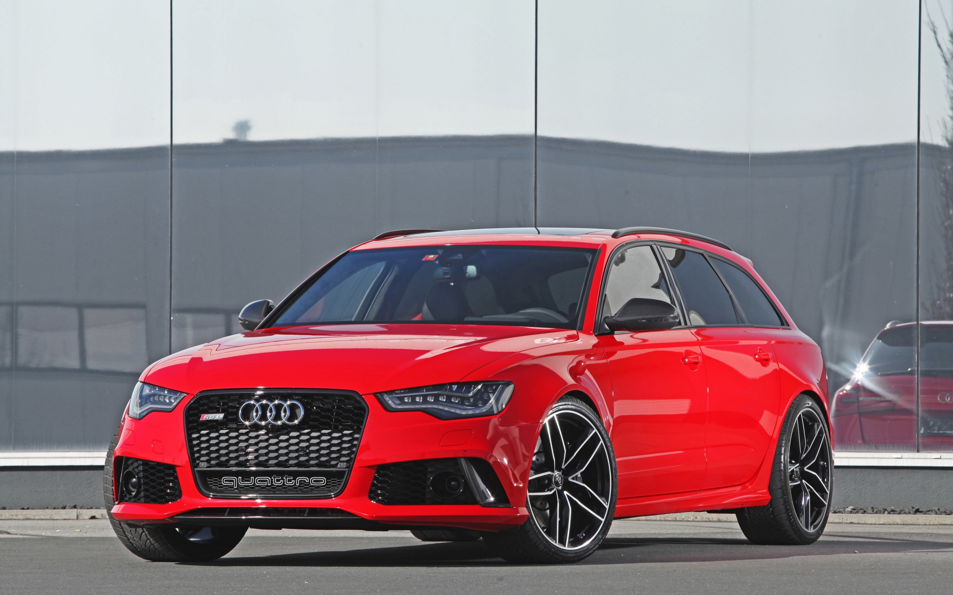Картинки Audi, rs6, красный, вид сбоку фото и обои на рабочий стол