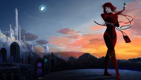 Женщина, храм, небо, искусство