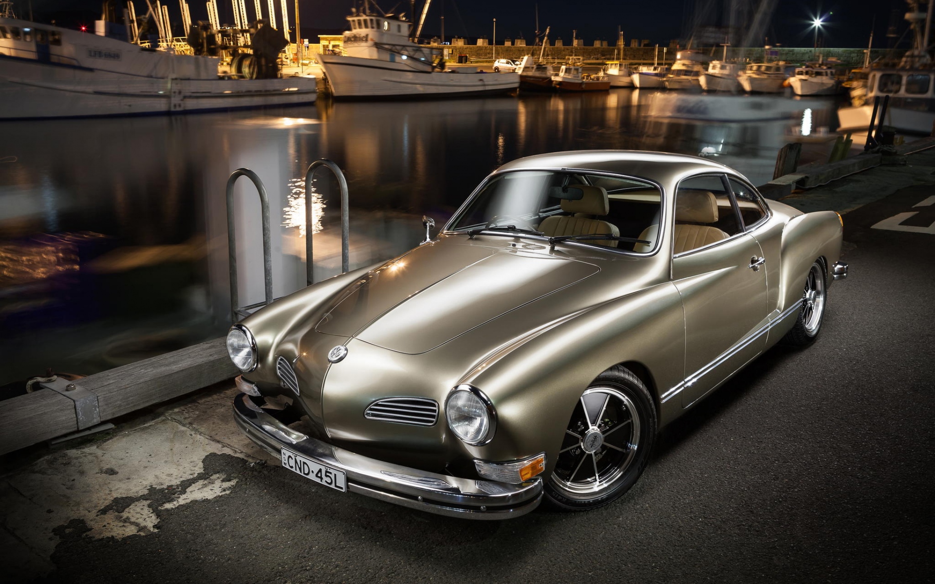 Картинки Volkswagen, karmann ghia, вид сбоку, 1973 фото и обои на рабочий стол