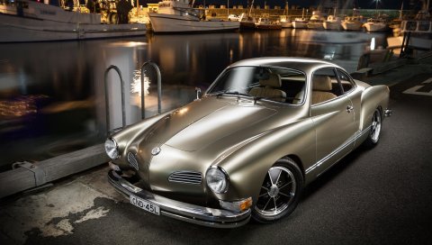 Volkswagen, karmann ghia, вид сбоку, 1973