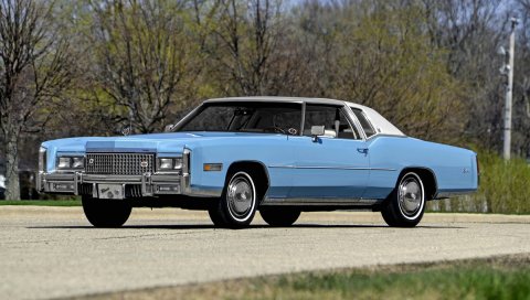 Cadillac, eldorado, 1975, вид сбоку