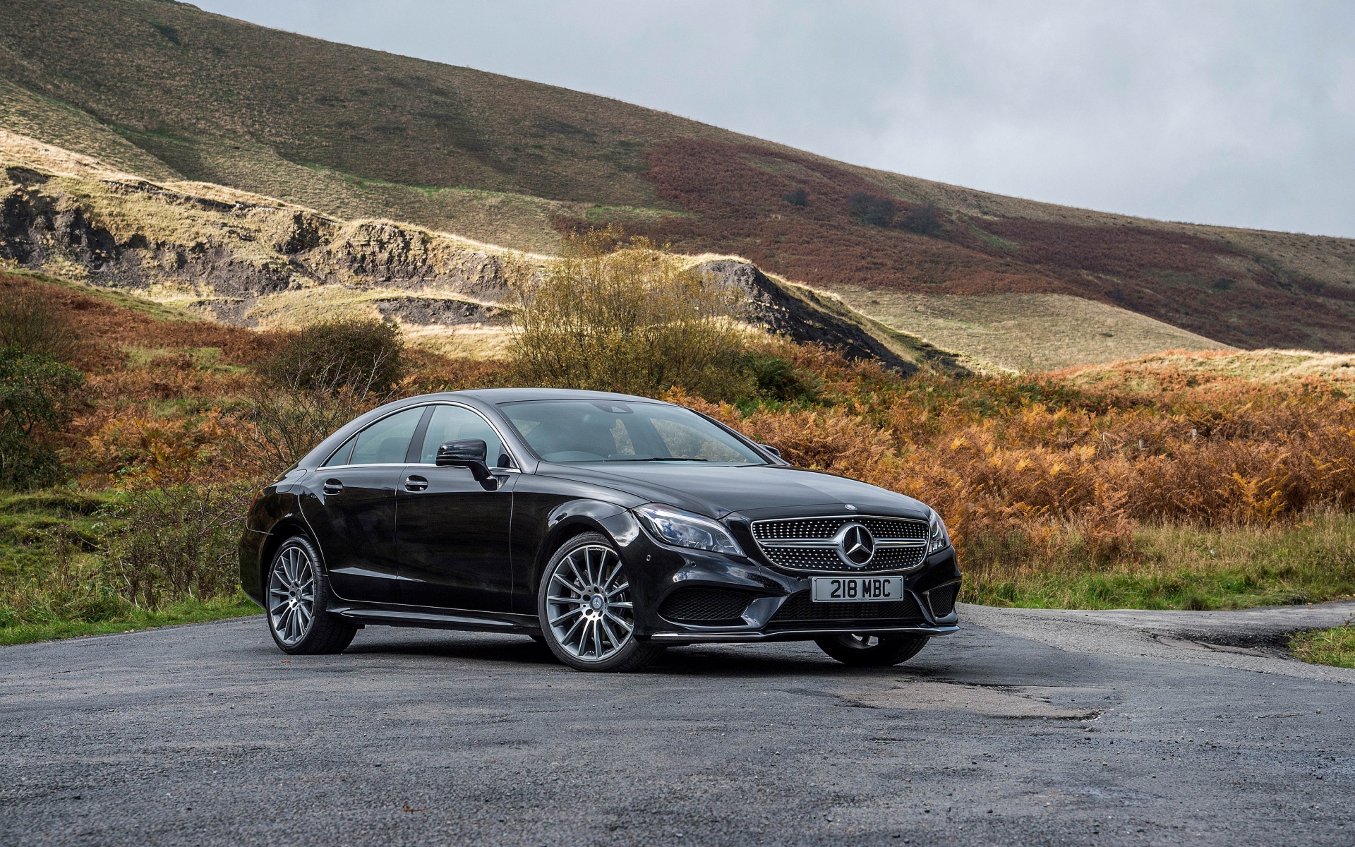 Картинки Mercedes-benz, cls 350, черный, вид сбоку фото и обои на рабочий стол