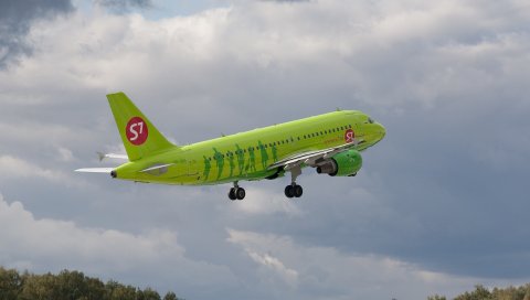 S7, авиакомпании, самолет, небо