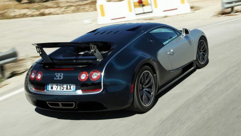 Bugatti, bugatti veyron, вид сзади