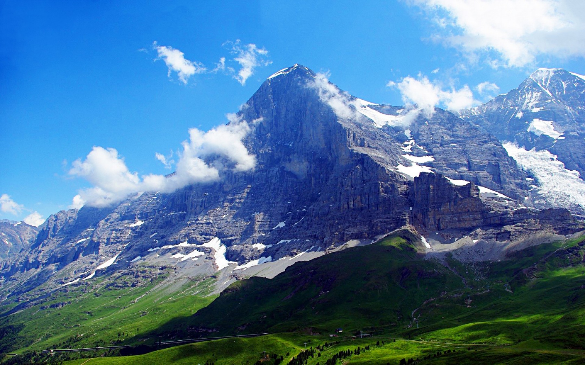Картинки Альпы, Швейцария, горы, небо фото и обои на рабочий стол