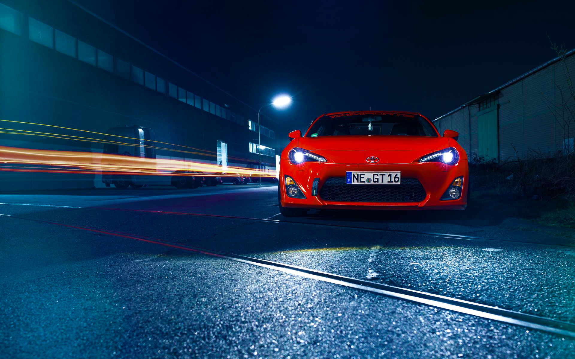 Картинки Toyota, gt86, красный, вид спереди фото и обои на рабочий стол