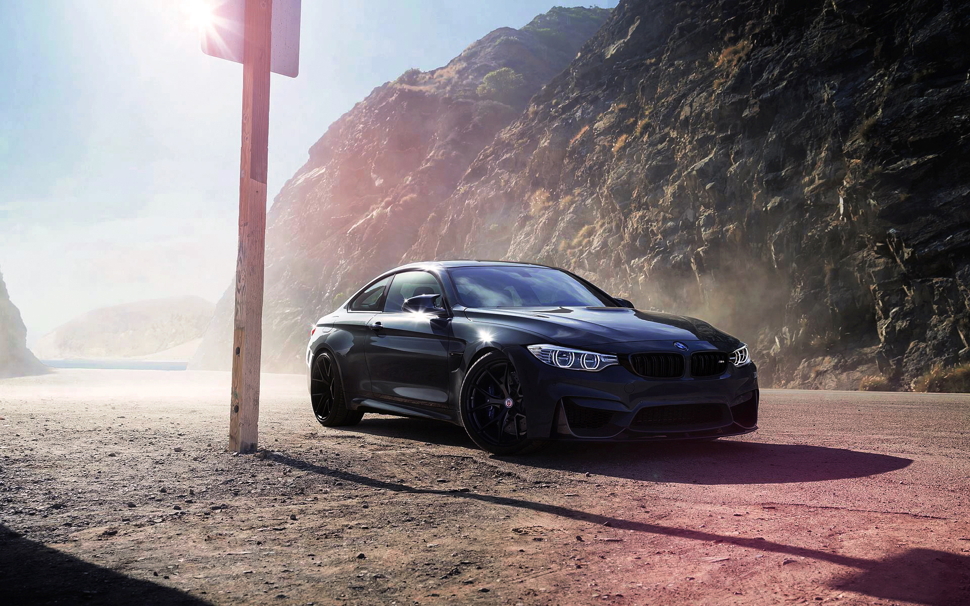Картинки Bmw, m4, f82, черный, вид сбоку фото и обои на рабочий стол