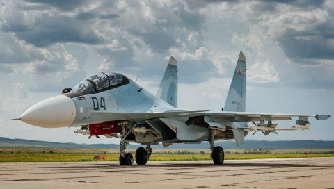 Su-30cm, истребитель, самолет, аэродром