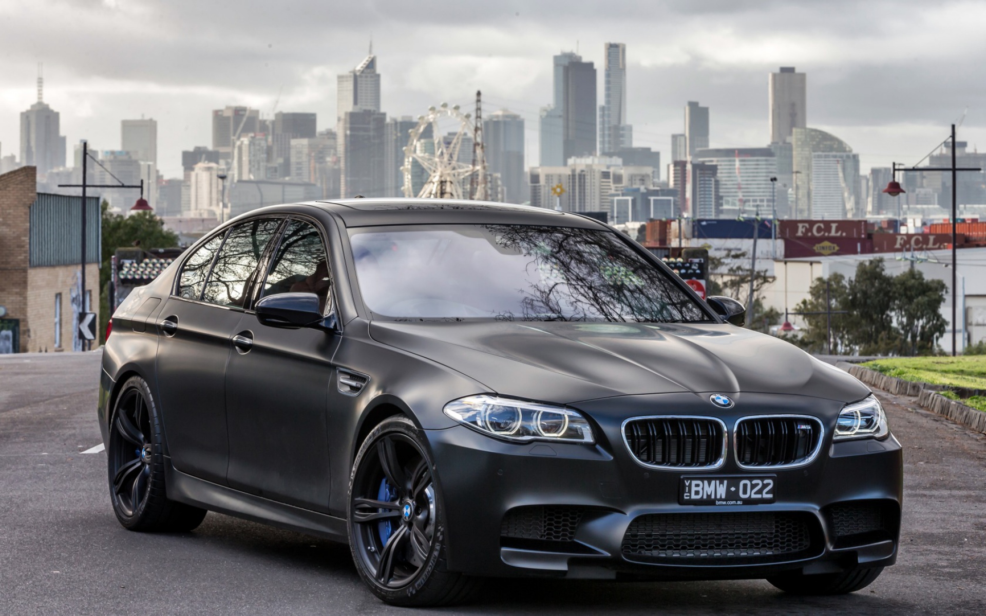 Картинки Bmw, m5, черный, вид сбоку фото и обои на рабочий стол