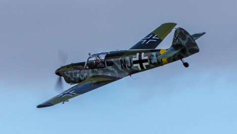 Messerschmitt, bf 108, самолет, полет, небо