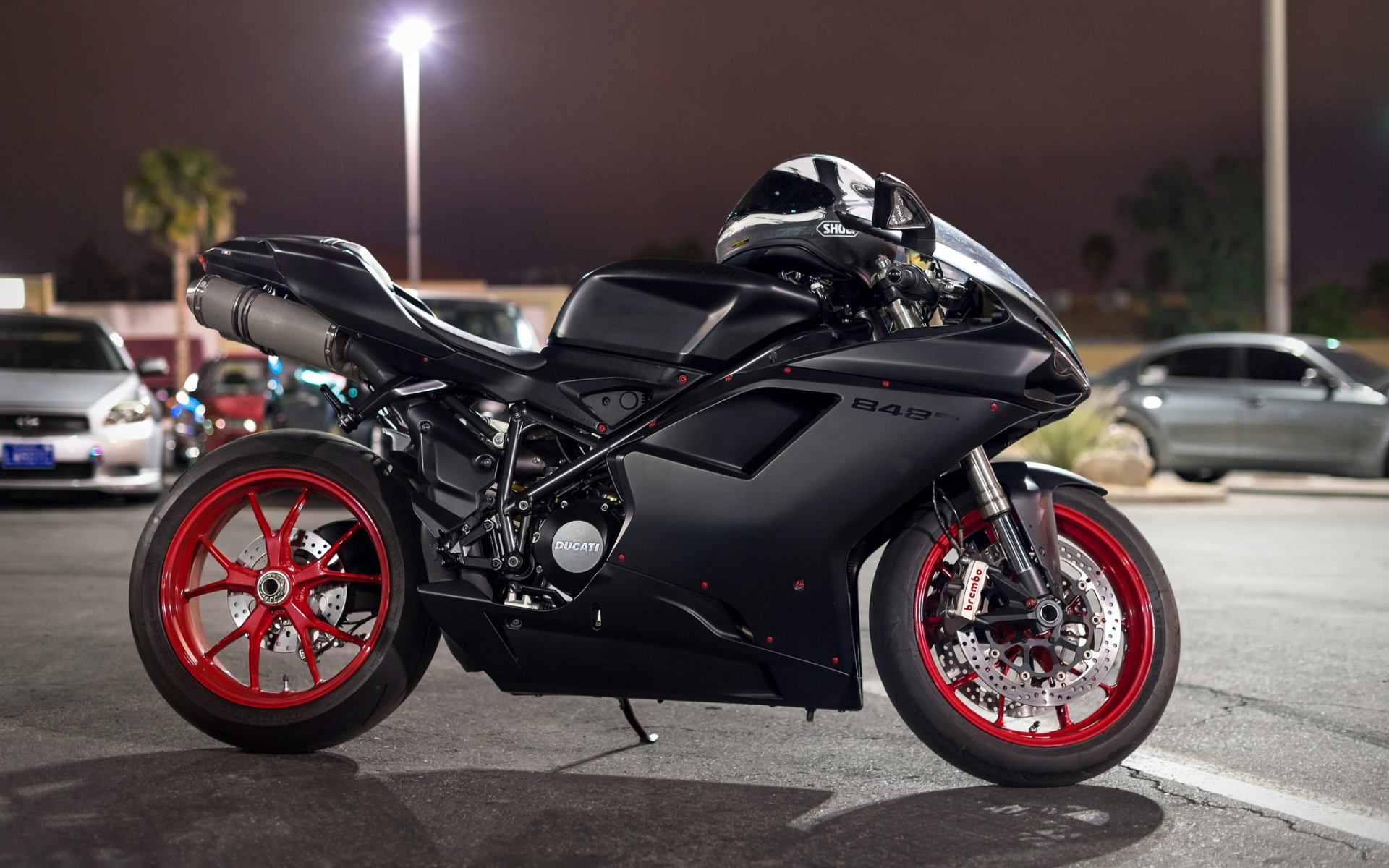 Картинки Ducati, 848, велосипед, вид сбоку фото и обои на рабочий стол