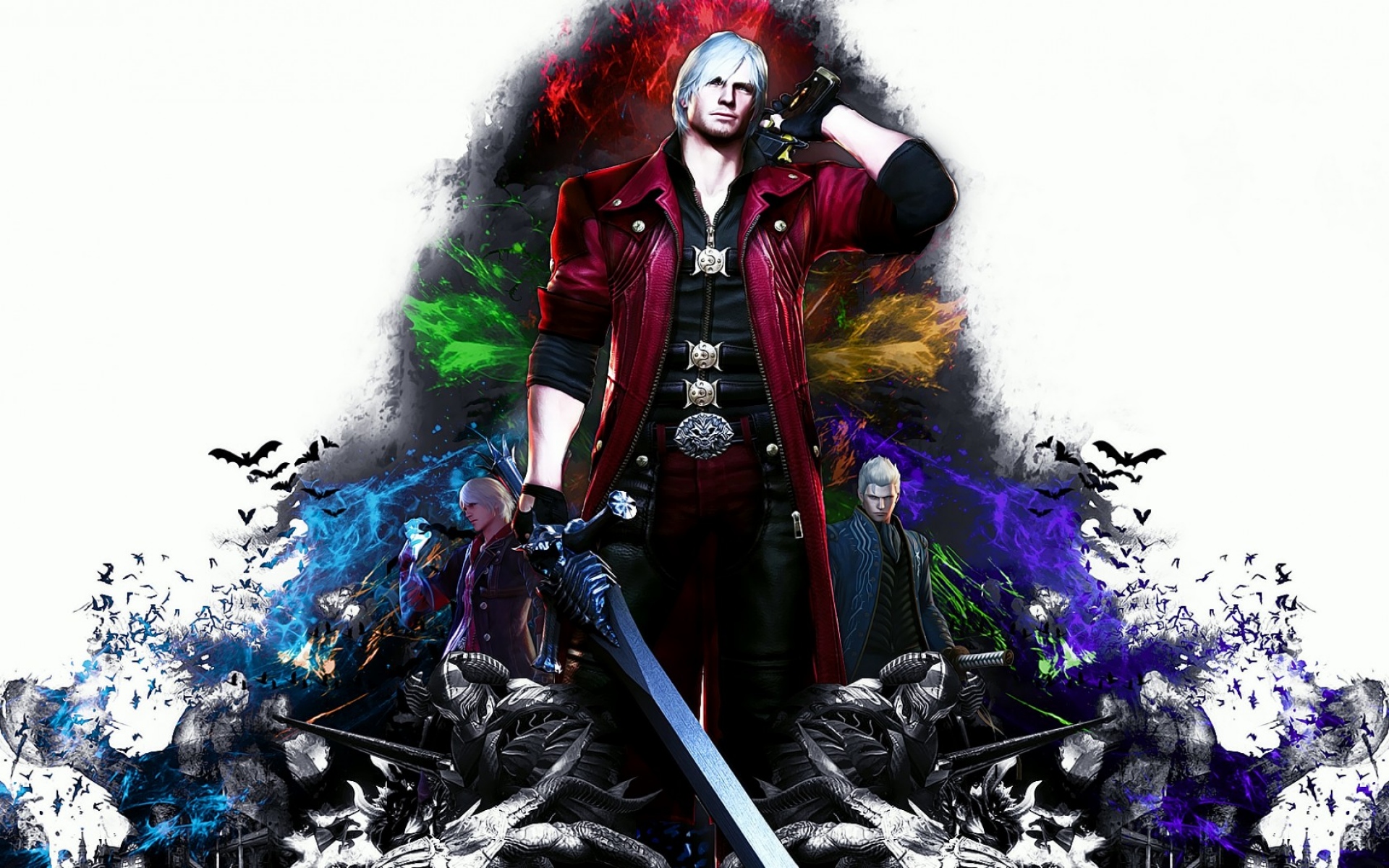 Картинки Дьявол может плакать 4, специальное издание, dante, nero, vergil фото и обои на рабочий стол