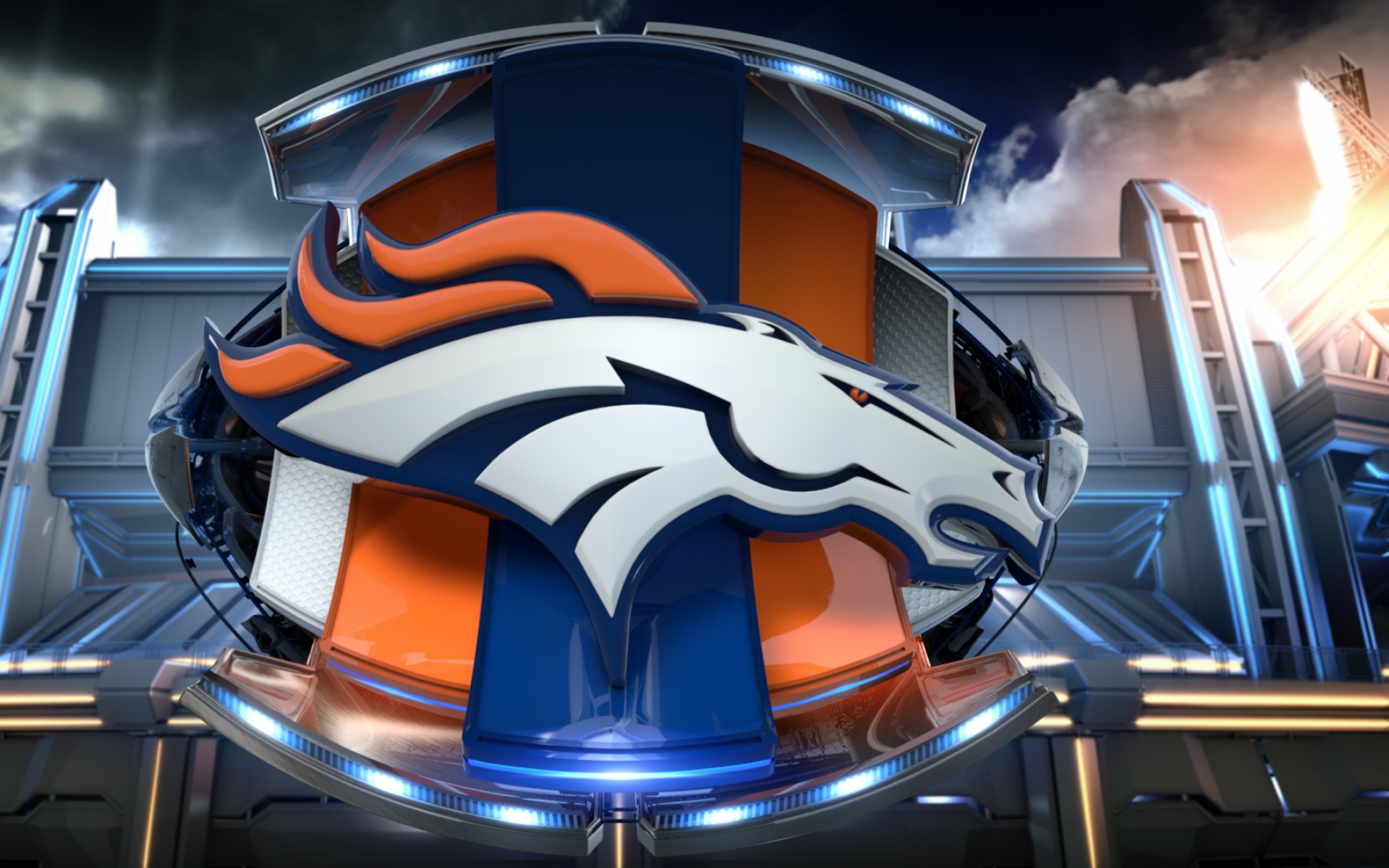Картинки Denver broncos, логотип, американский футбол фото и обои на рабочий стол