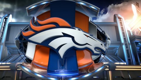 Denver broncos, логотип, американский футбол