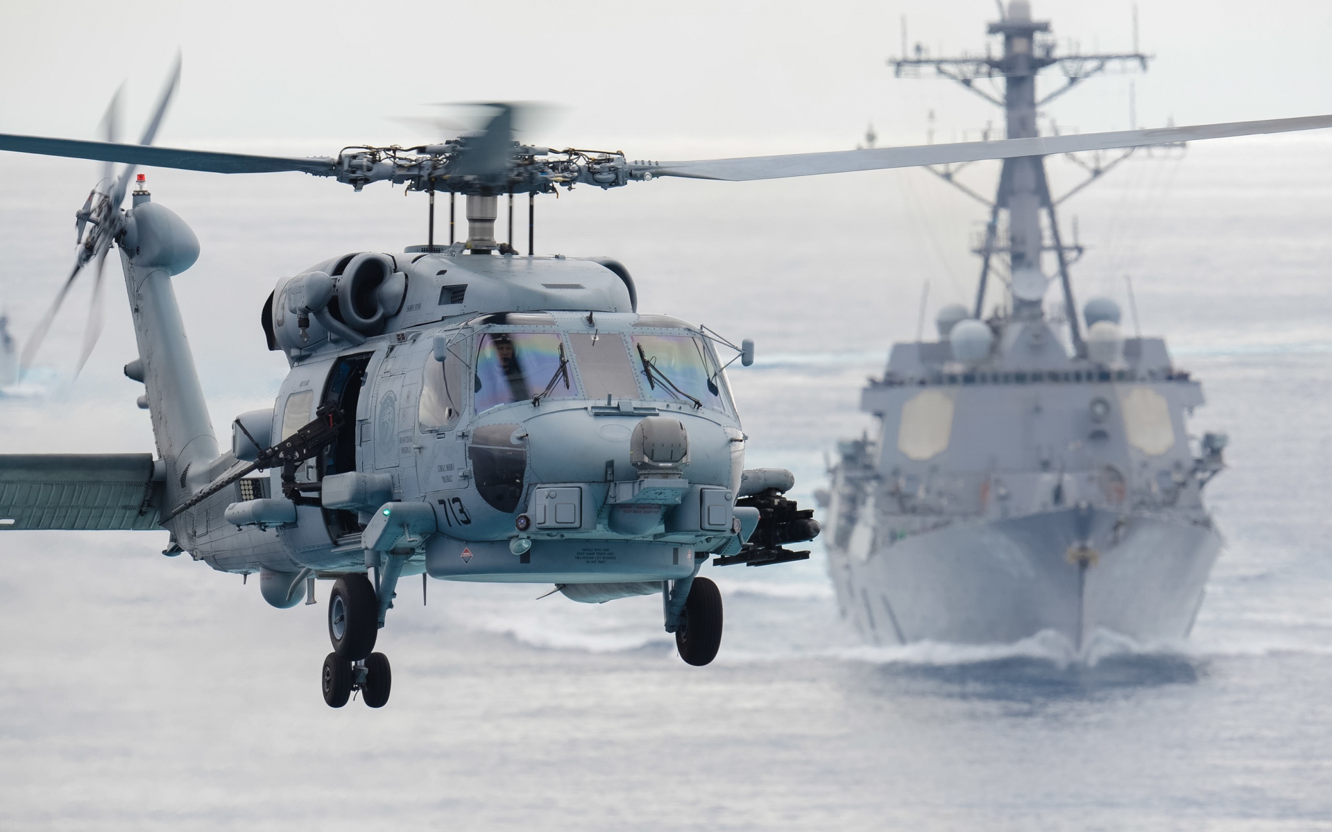 Картинки Sikorsky sh-60f, морской охотник, вертолет фото и обои на рабочий стол