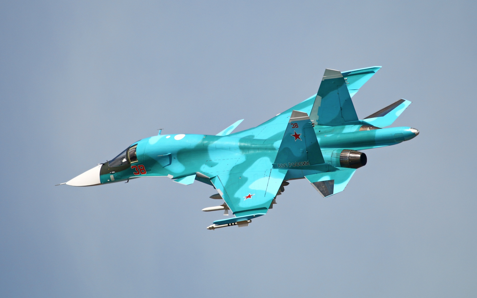 Картинки Su-34, истребитель, бомбардировщик, небо фото и обои на рабочий стол