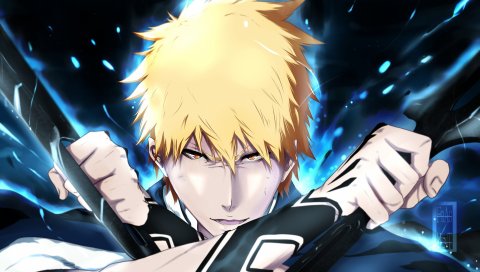 Kurosaki ichigo, отбеливатель, взгляд, оружие