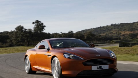 Aston martin, virage, вид сбоку
