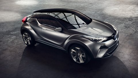 Toyota, c-hr, вид на план, концепция