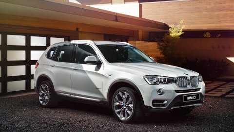 Bmw, x3, f25, белый, вид сбоку