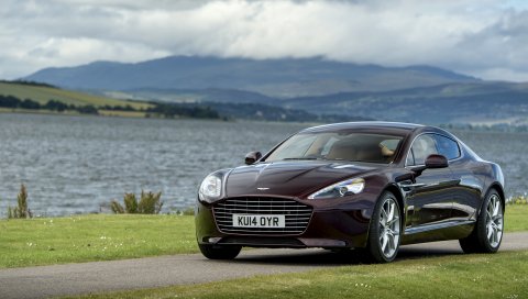 Aston martin, rapide s, вид сбоку