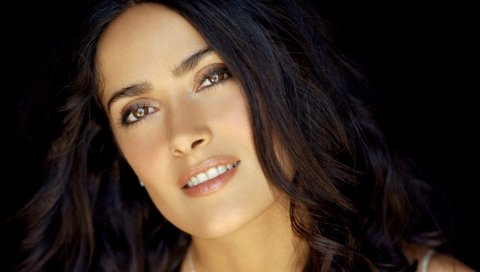 Salma hayek, актриса, брюнетка, лицо, обаятельная