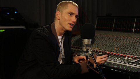 Eminem, студия, рэпер, знаменитость, хип-хоп