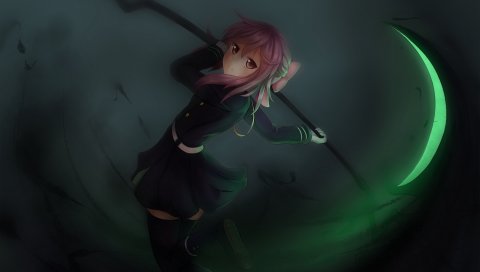 Onamae kun, owari no seraph, hiiragi shinoa, девушка, искусство