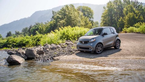 Умный, fortwo, c453, река