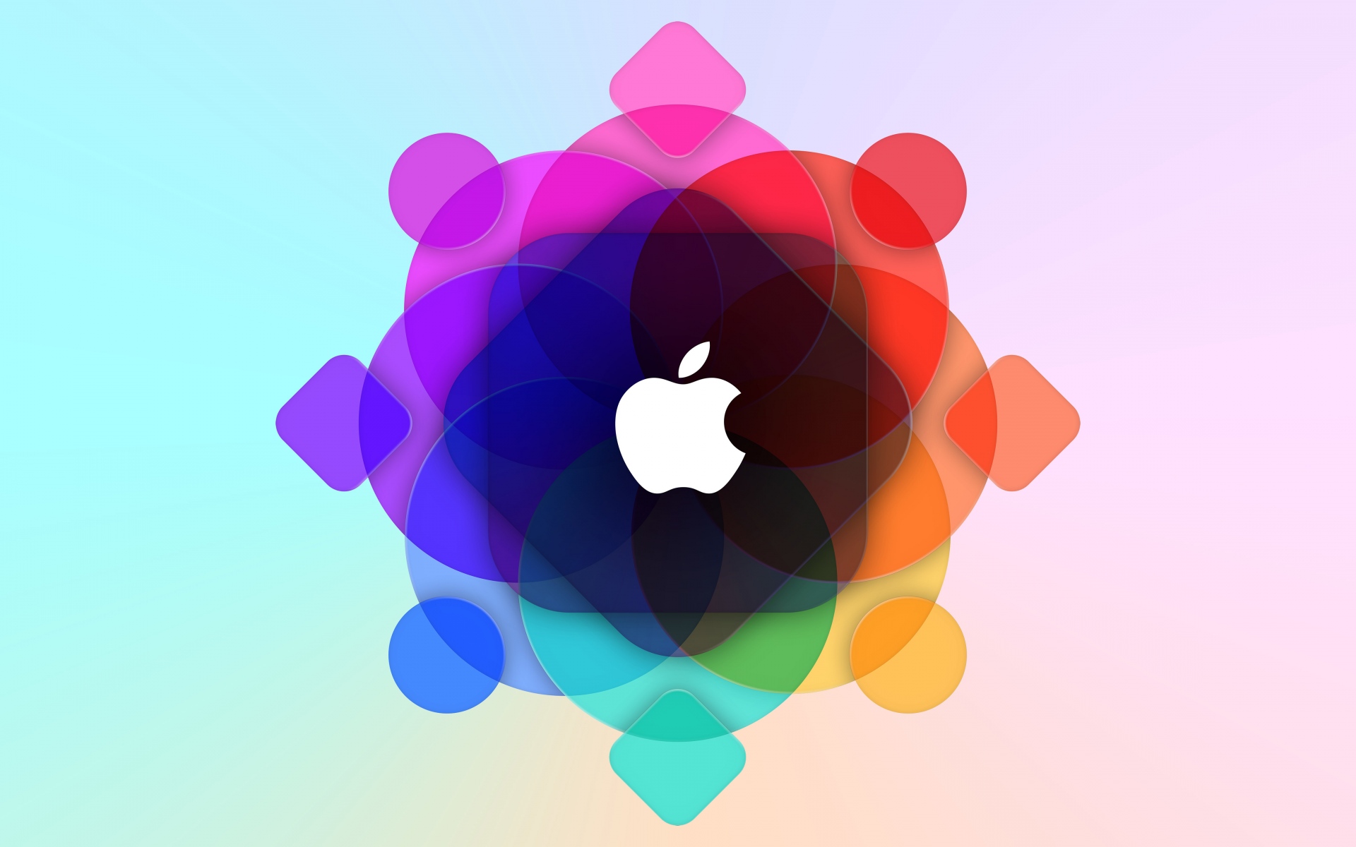 Картинки Яблоко, wwdc, логотип, красочные фото и обои на рабочий стол