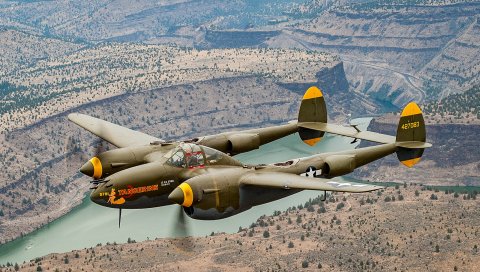 P-38, истребители, самолеты