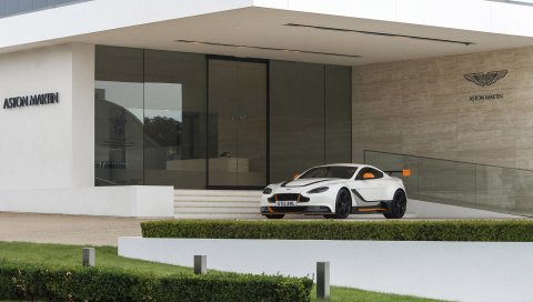 Aston martin, v12, vantage, белый