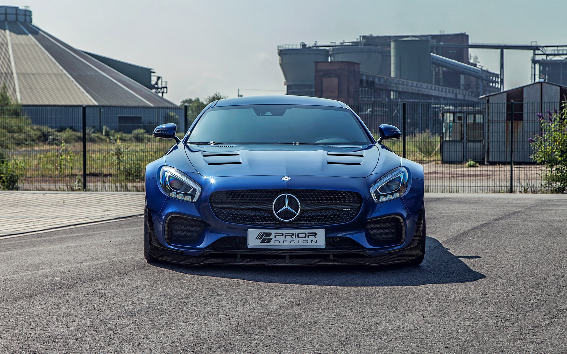 Картинки Mercedes-benz, amg gt, синий, вид спереди фото и обои на рабочий стол