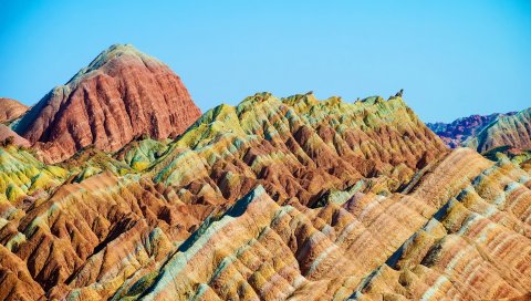 Китай, Чжанъе, Danxia, горы