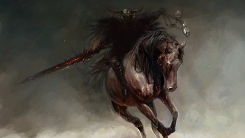 Всадник, лошадь, волшебник, искусство