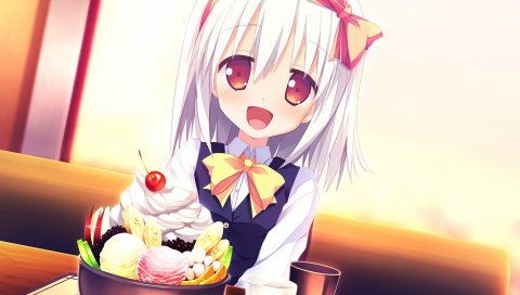 Любовь rec, yanase hitomi, мороженое, девушка