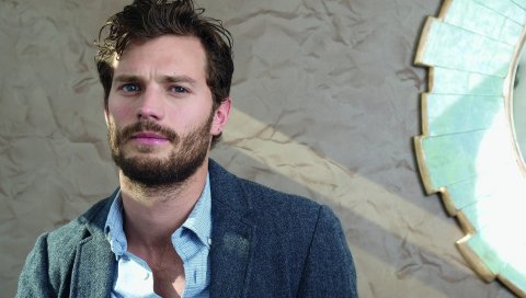 Jamie dornan, актер, борода, глаза, лицо