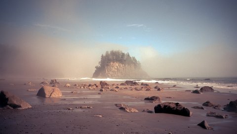 Море, океан, пляж, скалы, песок