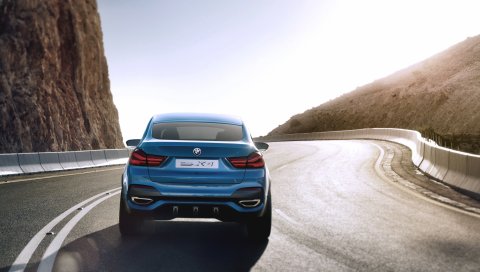 Bmw, x4, концепция, вид сзади, вращение