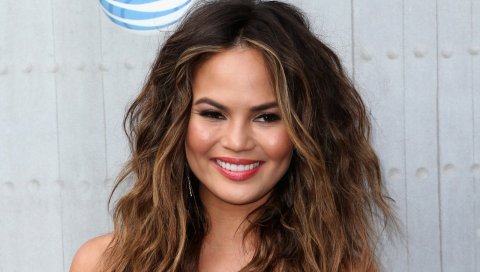 Chrissy teigen, модель, лицо, улыбка