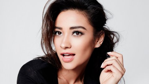 Shay mitchell, фотосессия, брюнетка, лицо