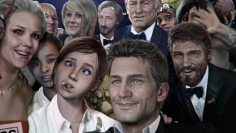 Последний из нас, Дэвид, ellie, joel, оставленный позади, непослушная собака, riley abel, uncharted