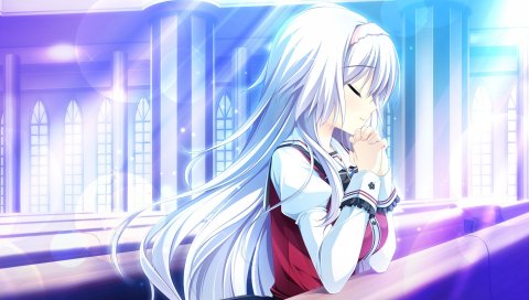 Otome ga tsumugu koi нет холст, девушка, аниме