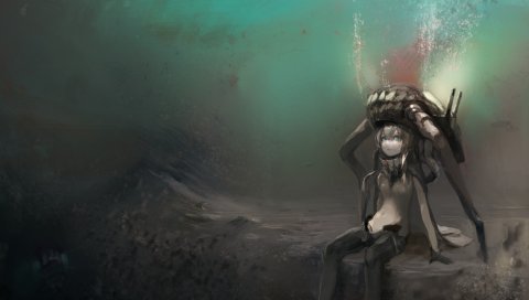 Kantai коллекция, wo-класс, девушка, аниме