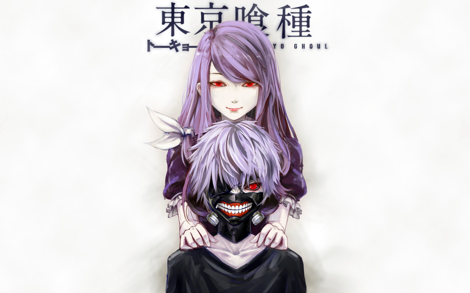 Картинки Tokyo ghoul, ken kaneki, rize kamishiro, искусство фото и обои на рабочий стол