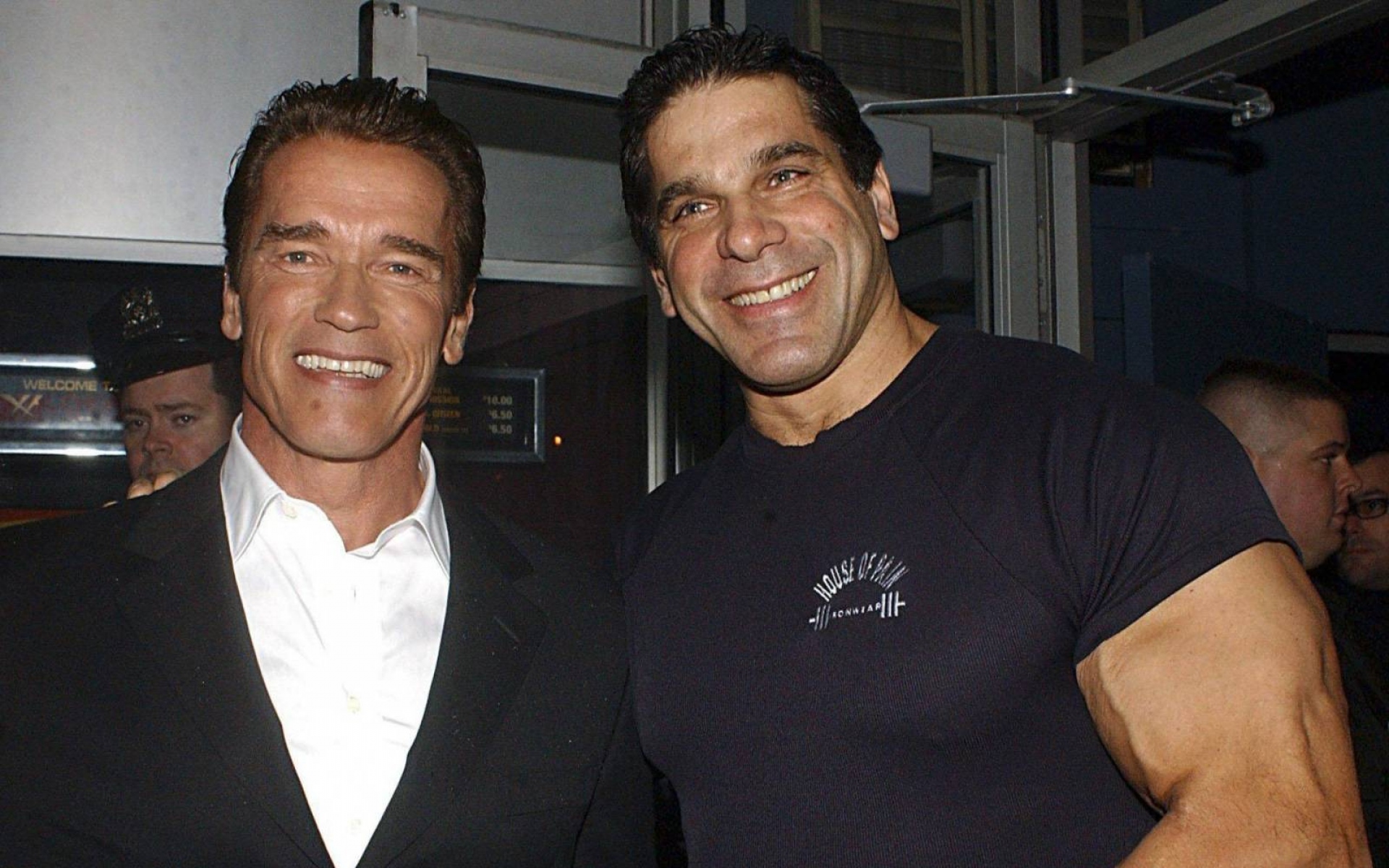 Картинки Arnold schwarzenegger, lou ferrigno, актеры, бодибилдинг фото и обои на рабочий стол